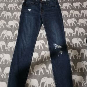 Women's Distressed Blue Jeans